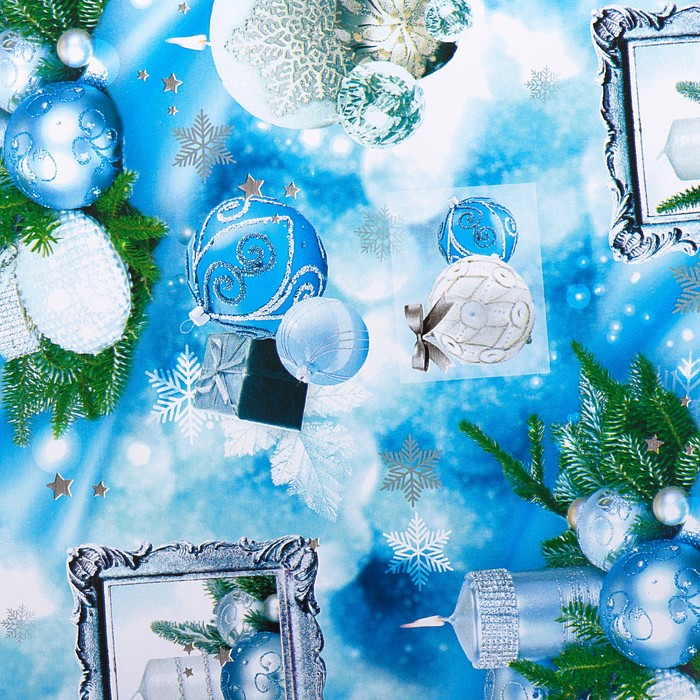 Набор бумаги для декорирования, "Новый год №2", 0,7 х 1 м х 5 шт., в ассортименте