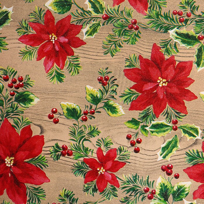 Набор бумаги для декорирования, "Новый год №2", 0,7 х 1 м х 5 шт., в ассортименте