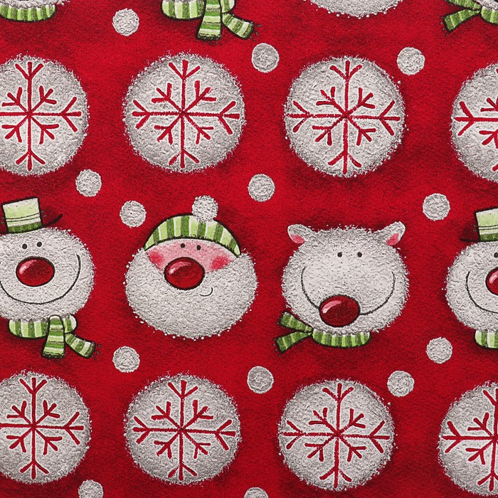 Набор бумаги для декорирования, "Новый год №4", 0,7 х 1 м х 5 шт., в ассортименте