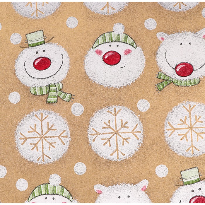 Набор бумаги для декорирования, "Новый год №5", 0,7 х 1 м х 5 шт., в ассортименте