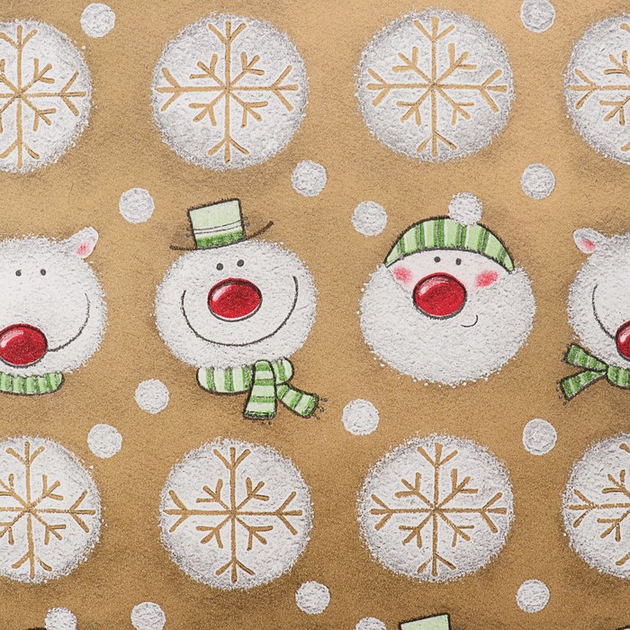 Набор бумаги для декорирования, "Новый год №6", 0,7 х 1 м х 5 шт., в ассортименте