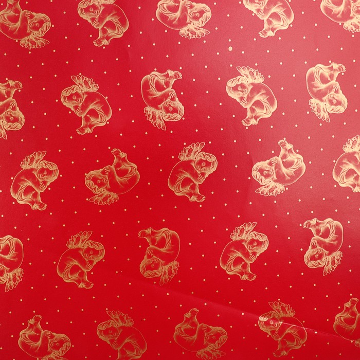 Набор бумаги для декорирования, "Новый год №6", 0,7 х 1 м х 5 шт., в ассортименте