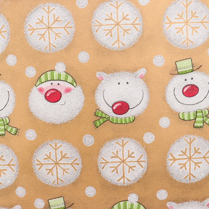 Набор бумаги для декорирования, "Новый год №7", 0,7 х 1 м х 5 шт., в ассортименте