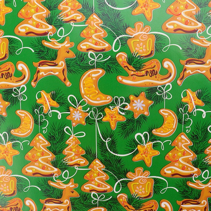 Набор бумаги для декорирования, "Новый год №7", 0,7 х 1 м х 5 шт., в ассортименте