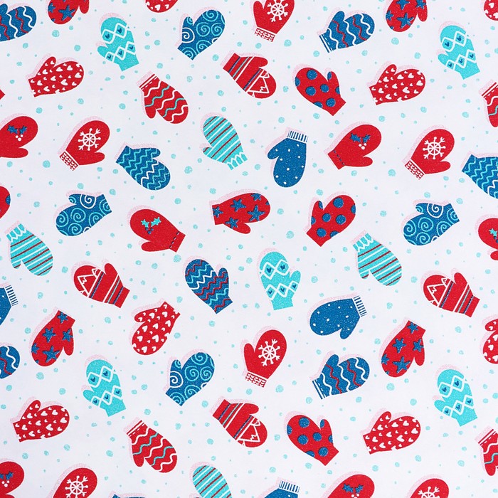 Набор бумаги для декорирования, "Новый год №10", 0,7 х 1 м х 5 шт., в ассортименте