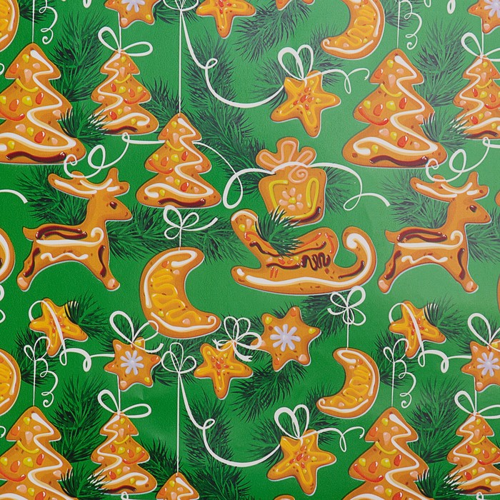 Набор бумаги для декорирования, "Новый год №12", 0,7 х 1 м х 5 шт., в ассортименте