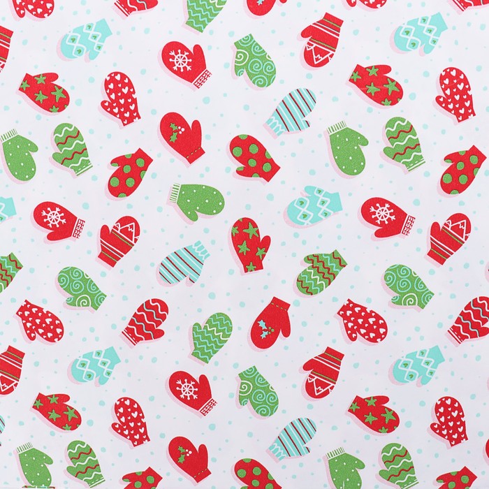 Набор бумаги для декорирования, "Новый год №22", 0,7 х 1 м х 5 шт., в ассортименте