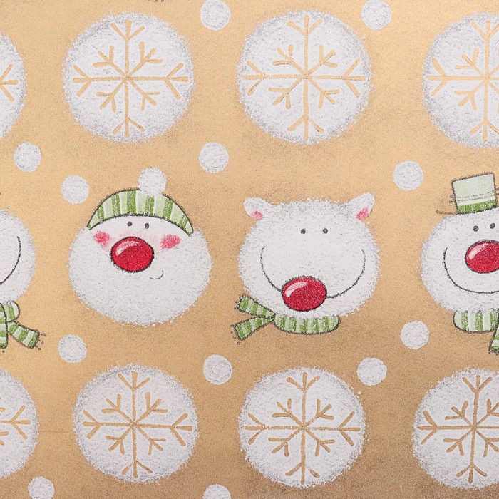 Набор бумаги для декорирования, "Новый год №22", 0,7 х 1 м х 5 шт., в ассортименте