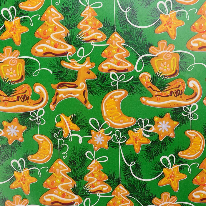 Набор бумаги для декорирования, "Новый год №27", 0,7 х 1 м х 5 шт., в ассортименте