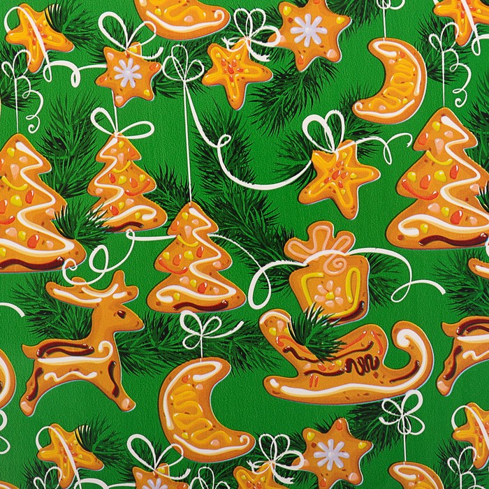 Набор бумаги для декорирования, "Новый год №29", 0,7 х 1 м х 5 шт., в ассортименте