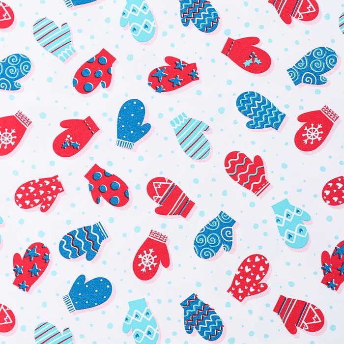 Набор бумаги для декорирования, "Новый год №30", 0,7 х 1 м х 5 шт., в ассортименте