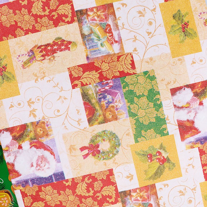 Набор бумаги для декорирования, "Новый год №31", 0,7 х 1 м х 5 шт., в ассортименте