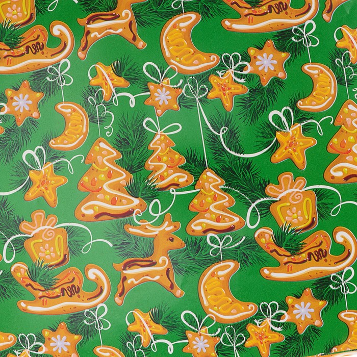 Набор бумаги для декорирования, "Новый год №31", 0,7 х 1 м х 5 шт., в ассортименте