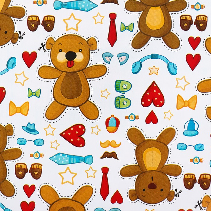 Набор бумаги для декорирования, "Детский №1", 0,7 х 1 м х 5 шт., в ассортименте