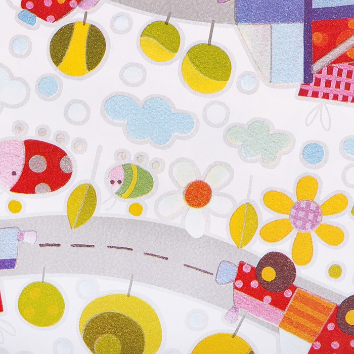 Набор бумаги для декорирования, "Детский №1", 0,7 х 1 м х 5 шт., в ассортименте