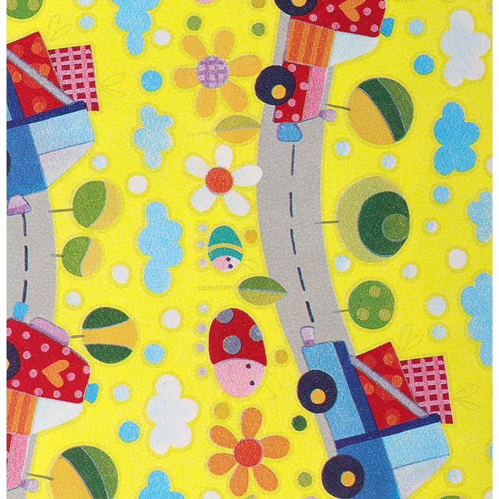 Набор бумаги для декорирования, "Детский №4", 0,7 х 1 м х 5 шт., в ассортименте