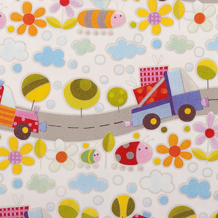 Набор бумаги для декорирования, "Детский №4", 0,7 х 1 м х 5 шт., в ассортименте