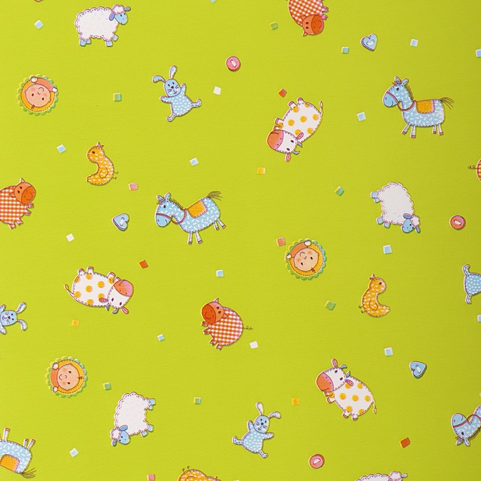 Набор бумаги для декорирования, "Детский №4", 0,7 х 1 м х 5 шт., в ассортименте