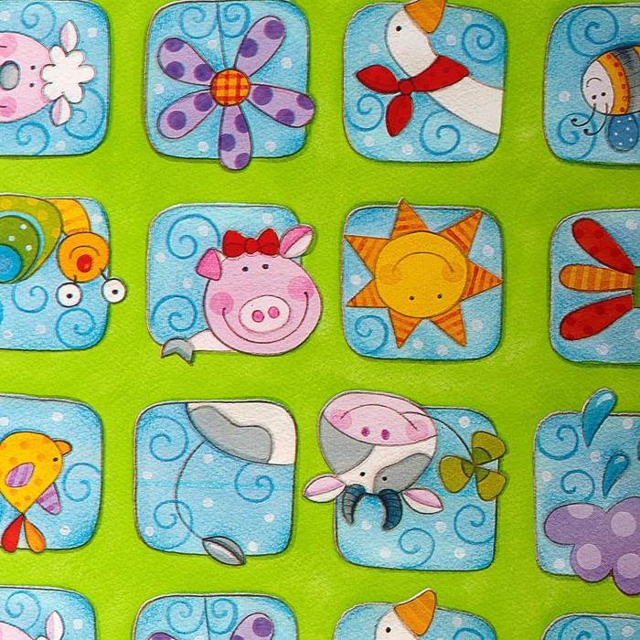 Набор бумаги для декорирования, "Детский №10", 0,7 х 1 м х 5 шт., в ассортименте