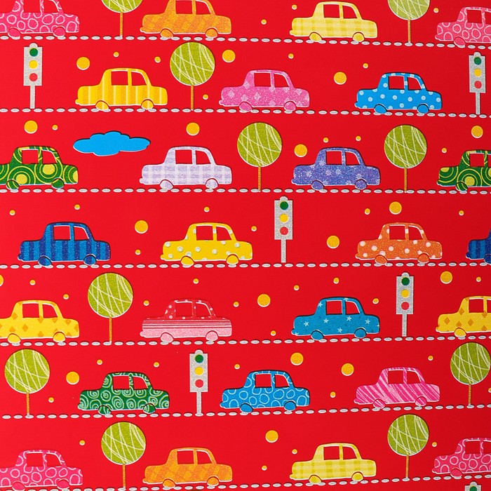 Набор бумаги для декорирования, "Детский №10", 0,7 х 1 м х 5 шт., в ассортименте