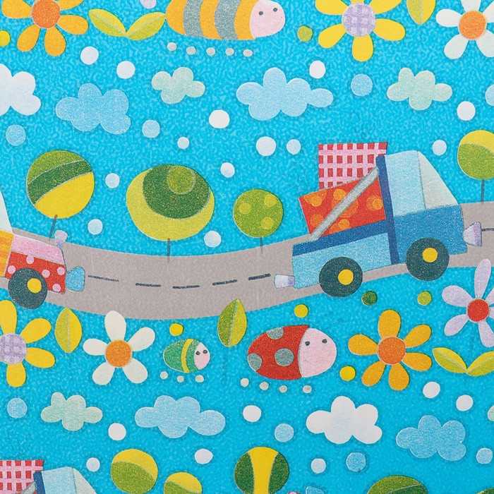 Набор бумаги для декорирования, "Детский №11", 0,7 х 1 м х 5 шт., в ассортименте