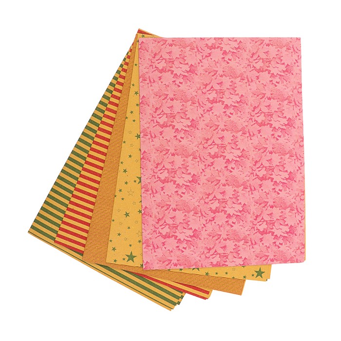 Набор бумаги для декорирования, "Винтаж №2", 0,7 х 1 м х 5 шт., в ассортименте