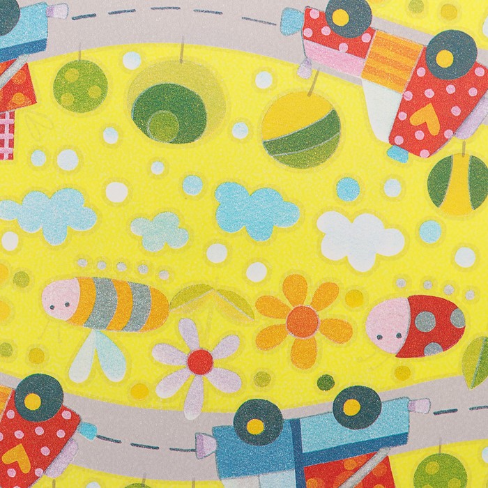 Набор бумаги для декорирования, "Детский №12", 0,7 х 1 м х 5 шт., в ассортименте