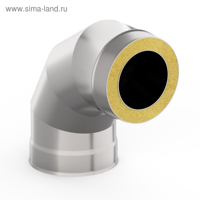 

Сэндвич-Отвод 90°, d 140 × 200 мм, нерж/нерж, 0.5 мм/0.5 мм