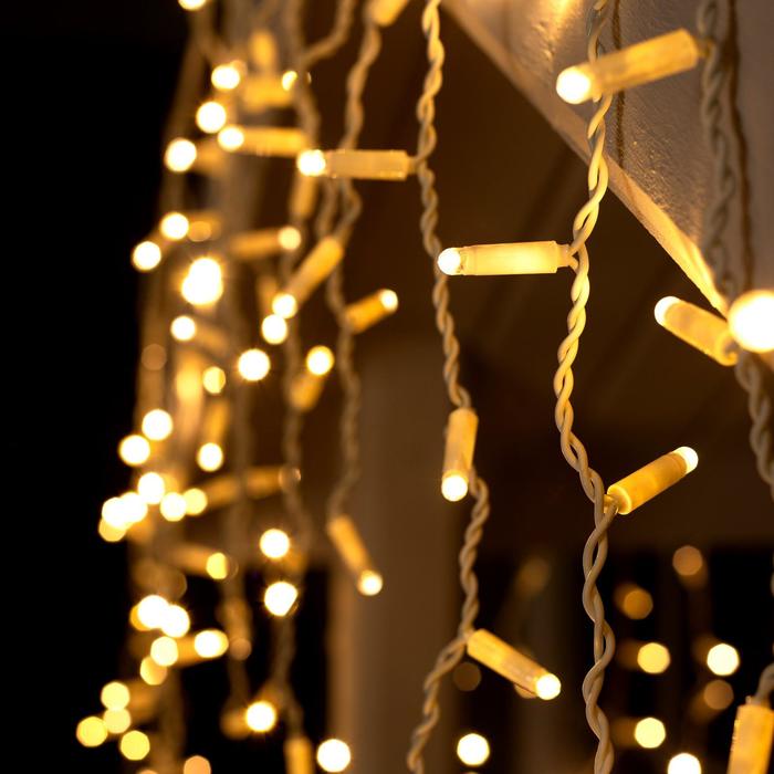 БАХРОМА уличная, УМС, Ш:3м, В:0.6м, Н.Б. 3W LED(IP65-O)-160-220V, Т/БЕЛЫЙ