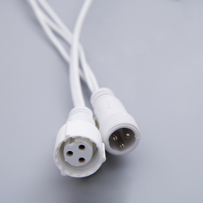 БАХРОМА уличная, УМС, Ш:3м, В:0.6м, Н.Б. 3W LED(IP65-O)-160-220V, ЖЕЛТЫЙ