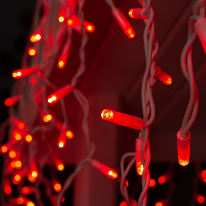 БАХРОМА уличная, УМС, Ш:3м, В:0.6м, Н.Б. 2W Каучук LED(IP65)-160-220V, КРАСНЫЙ