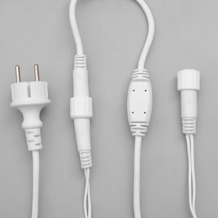 БАХРОМА уличная, УМС, Ш:3м, В:0.6м, Н.Б. 2W Каучук LED(IP65)-160-220V, КРАСНЫЙ