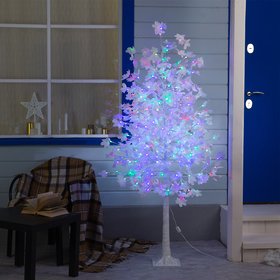 Светодиодное дерево «Клён белый» 1.8 м, 350 LED, постоянное свечение, 220 В, свечение мульти (RGB)