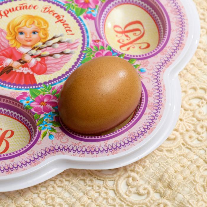 Пасхальная подставка на 6 яиц "Ангелочек", 21,5 х 19,9 см