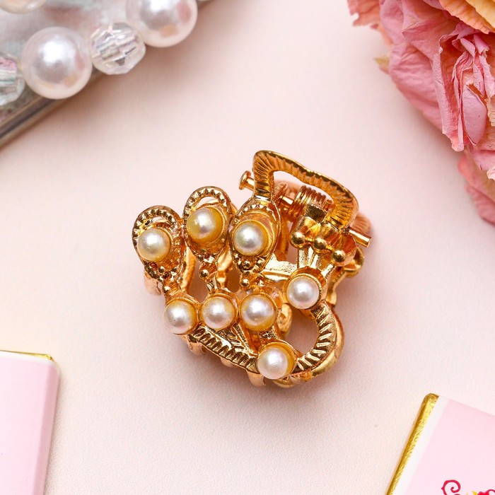 Краб для волос "Глубины океана" 2,5 см павлин