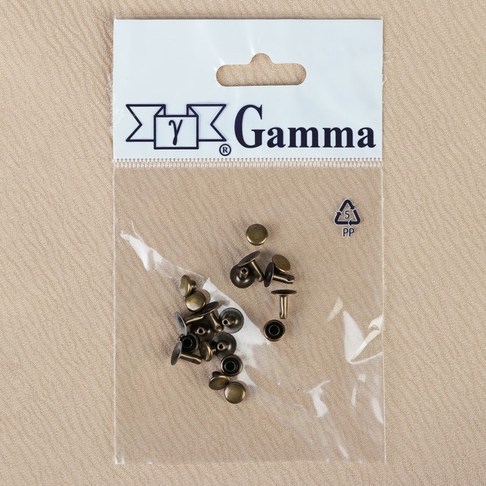 Хольнитены, d=6мм, 10шт, цвет бронзовый