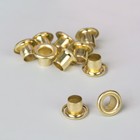 Блочки, d = 3 мм, 10 шт, цвет золотой