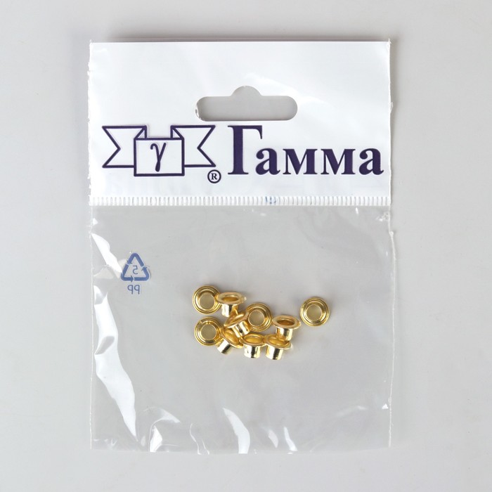 Блочки, d=3мм, 10шт, цвет золотой