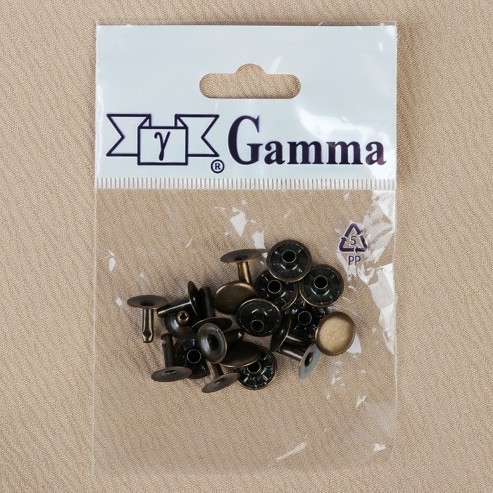 Хольнитены, d=11мм, 10шт, цвет бронзовый