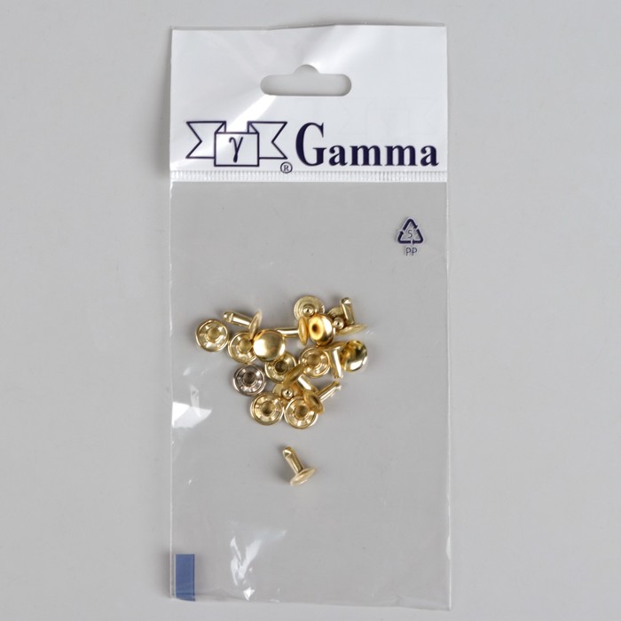 Хольнитены, d=9мм, 10шт, цвет золотой
