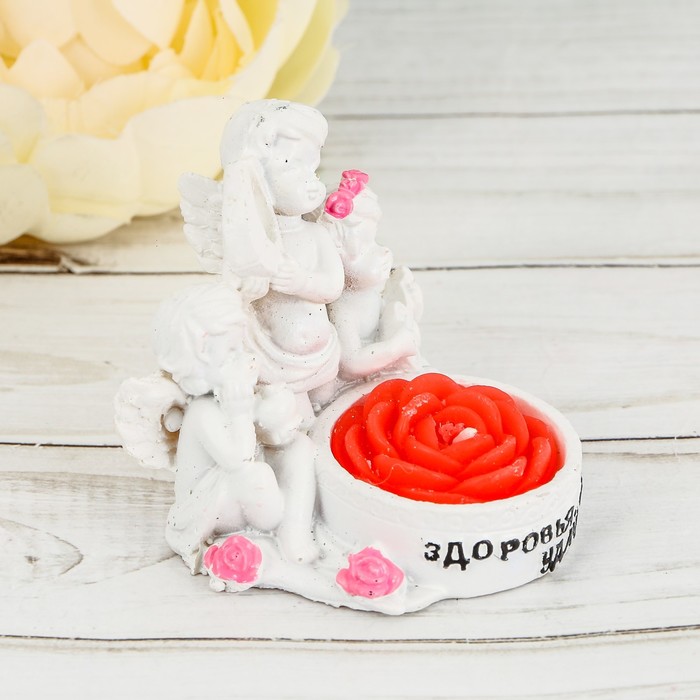 Подсвечник "Здоровья, счастья и удачи"