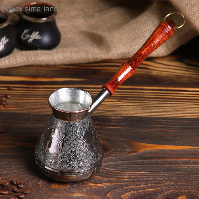 Турка для кофе медная «Гранат», 0,4 л турка для кофе медная гранат 0 4 л