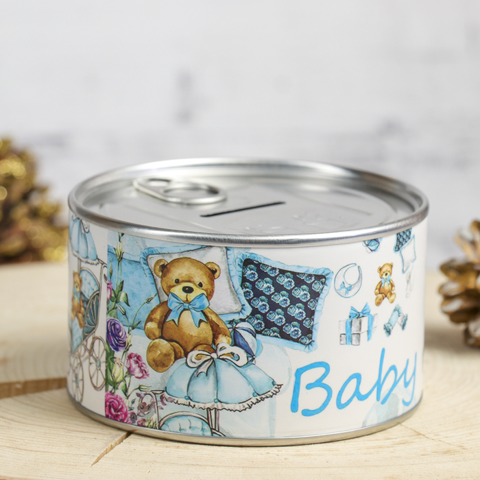 Копилка металл "Детская комната" 10х10х6 см