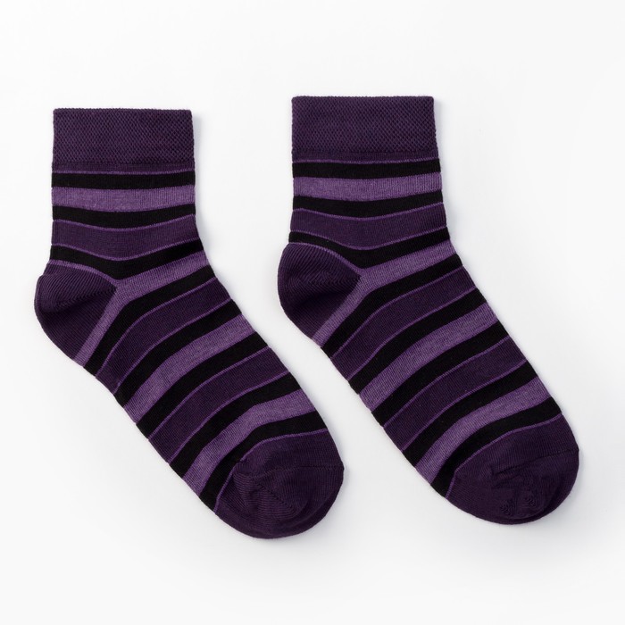 Носки подростковые Optima midi для девочки цвет фиолетовый, р-р 18-20