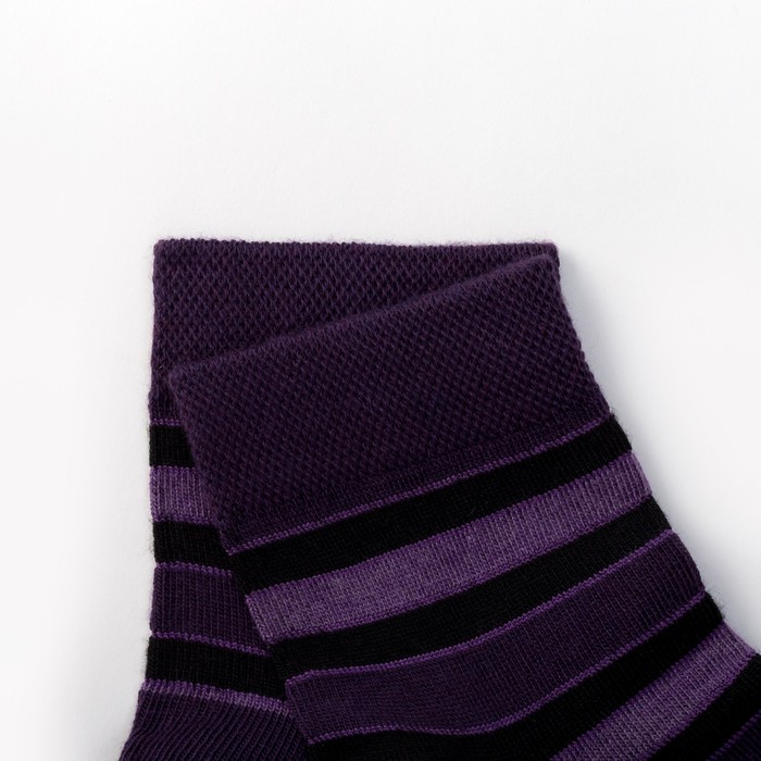 Носки подростковые Optima midi для девочки цвет фиолетовый, р-р 18-20