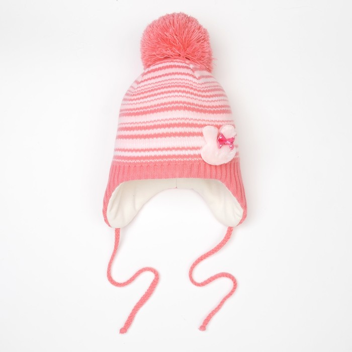 Шапка для девочки, размер 48, малиновый