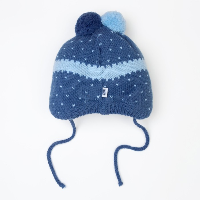 Шапка для мальчика, размер 46, джинс