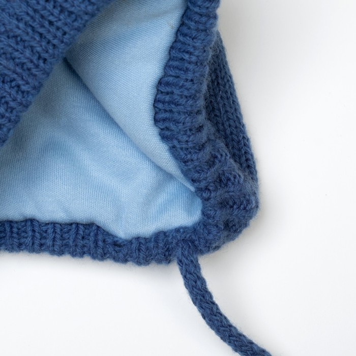 Шапка для мальчика, размер 46, джинс