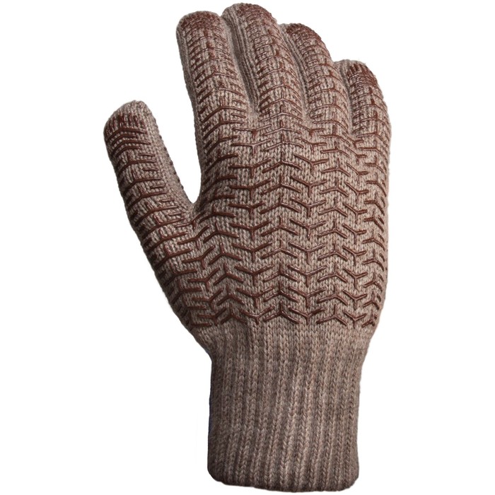 Перчатки шерстяные Песец с двухстор. ПВХ арт.П1911 (10)