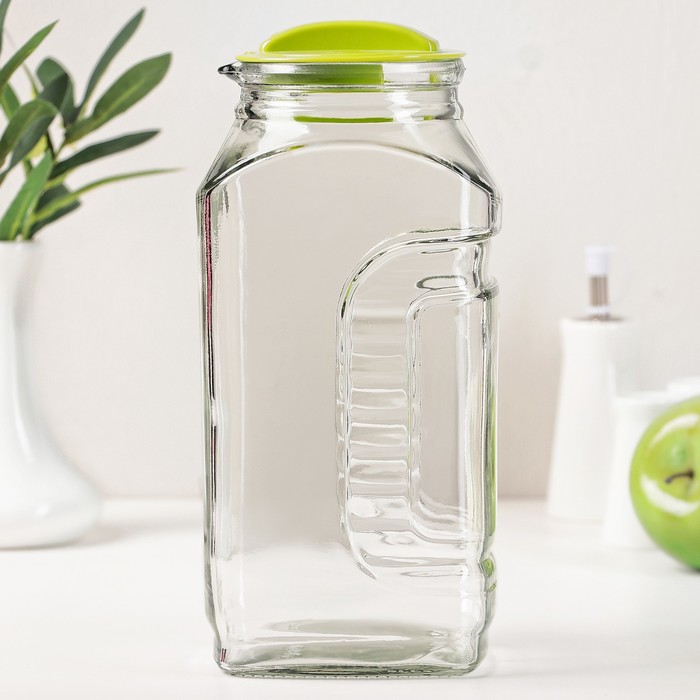 Банка "Фридж" 1,8 л, цвета МИКС